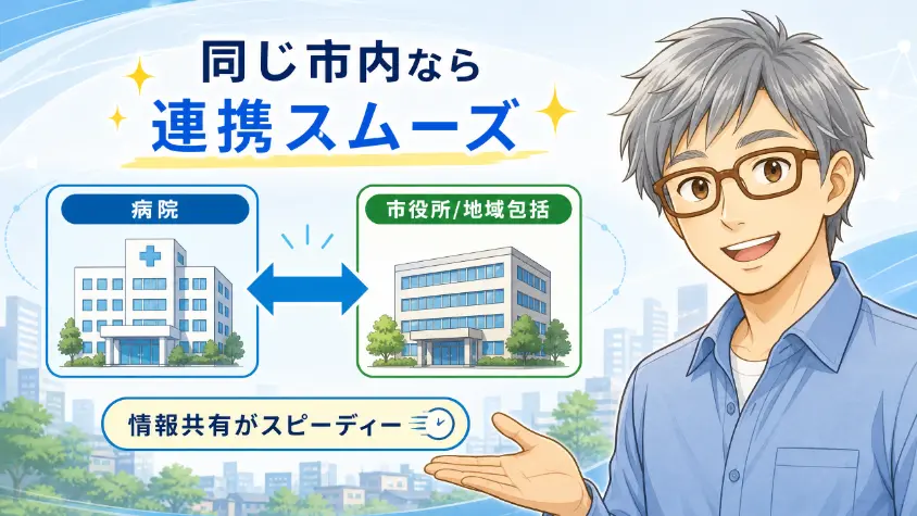 4.3 同じ市内なら病院との連携がスムーズ