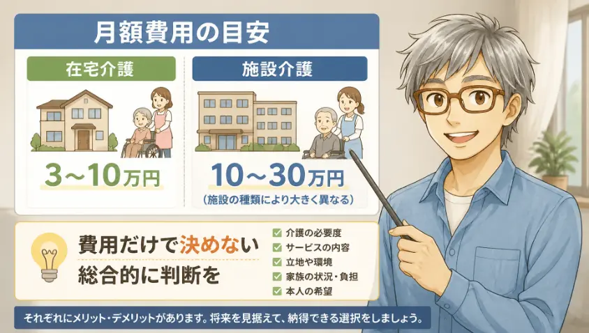 8.2　在宅介護と施設介護の費用感