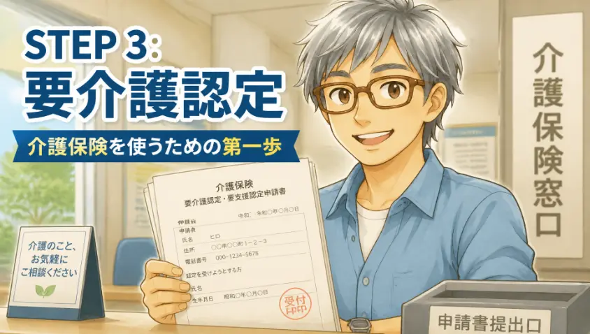 4. STEP3　要介護認定を申請する