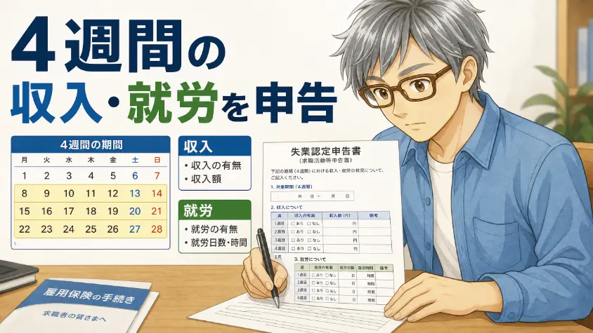 4.1　大前提：直近4週間の収入と就労を申告する