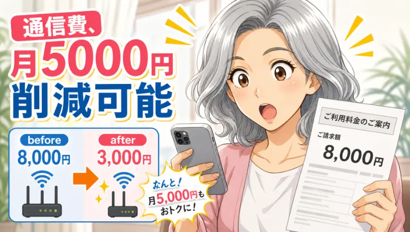 5.1 通信費　携帯と自宅ネットの見直し