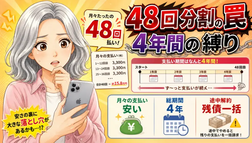 1.1　iPhoneの48回分割という「お得な縛り」