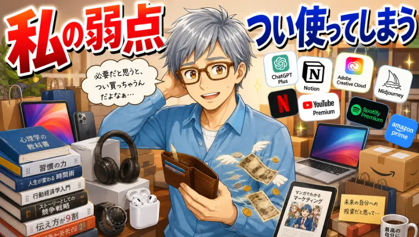 5. やれていないこと① 必要と思ったらお金を使ってしまう癖