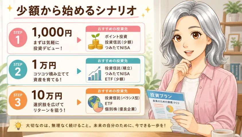 7.3 1000円・1万円・10万円から始める現実シナリオ