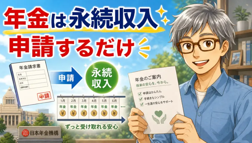 8.2 柱1:年金は「申請するだけ」の永続収入