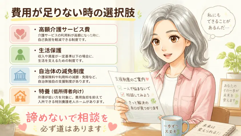 8.3　費用が足りない場合の選択肢