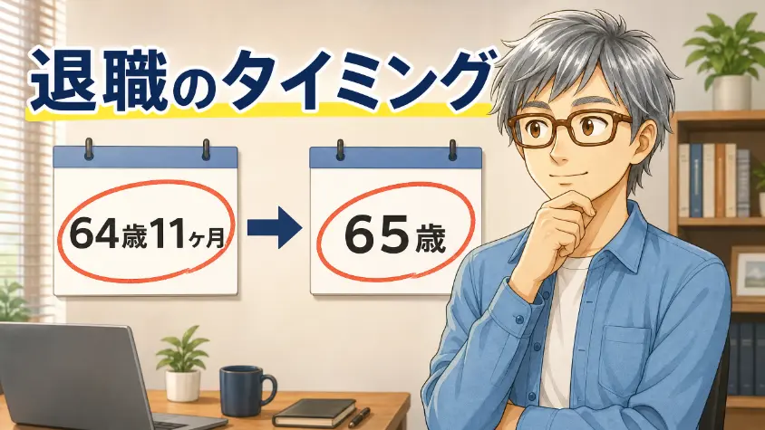 1.　なぜ64歳11ヶ月で退職して、65歳になってから手続きをしたのか