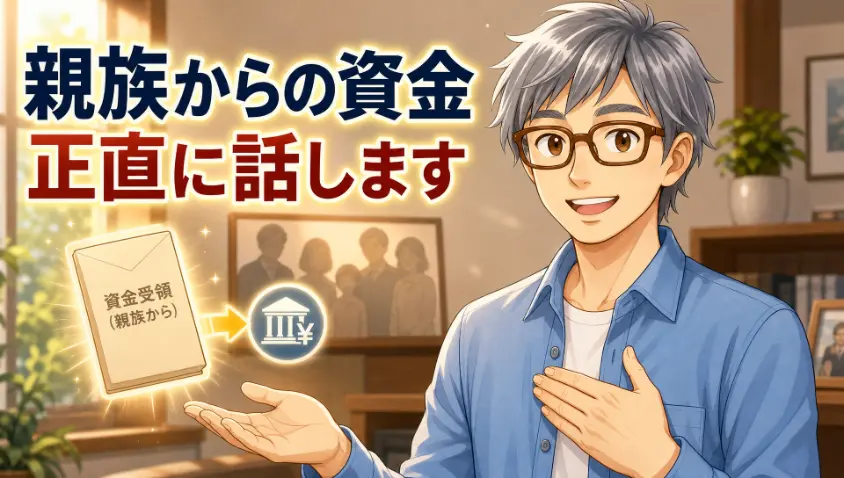 4.1 数年前に親族から受け取った資金があります