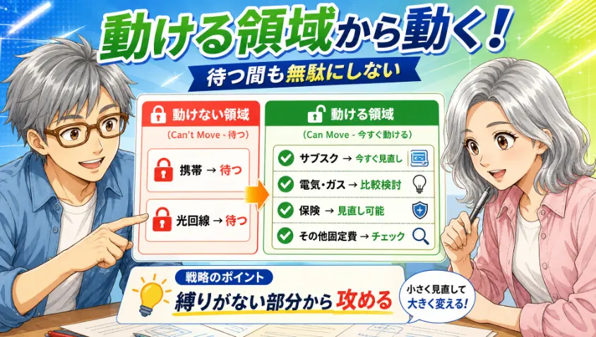 4.3　動けない時期の戦略 動ける領域から動く