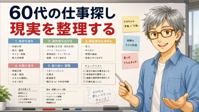 9.　60代の仕事探しの現実、整理します