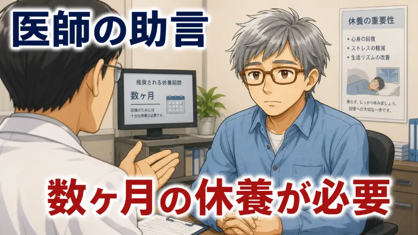 6.2　医師の助言で、数ヶ月の休養