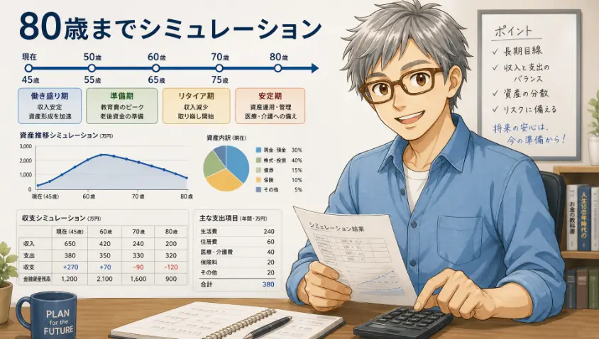 10. 80歳までのシミュレーション
