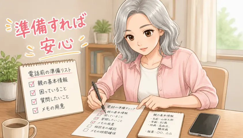 3.3　電話前に準備しておくこと