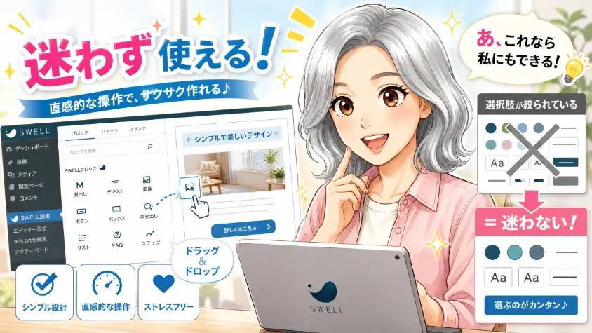 7.1 直感的に使える（装飾パターンが絞られている）