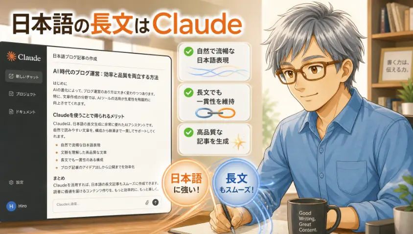 4.3 ブログ作成(日本語の長文)は今もClaude