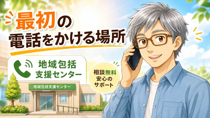 3. 申請窓口は地域包括支援センター 「最初の電話」をかける場所