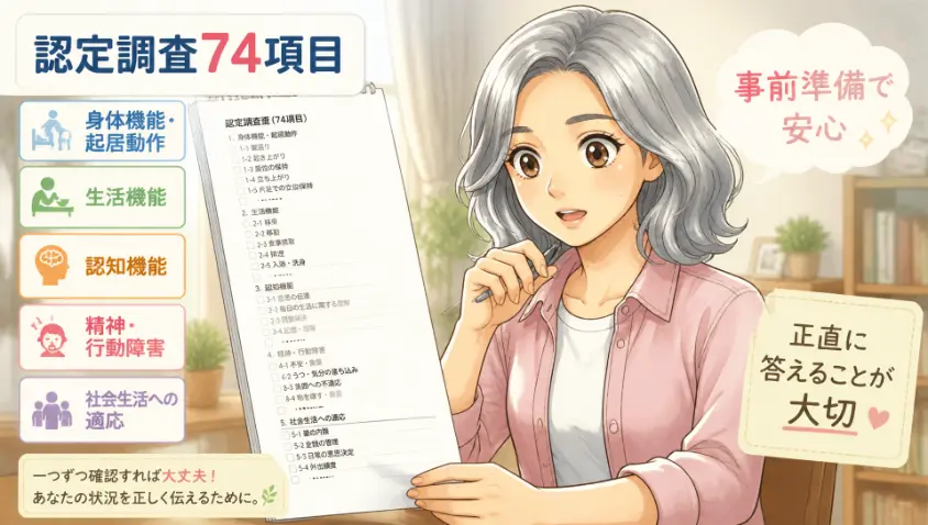 4.3　認定調査で聞かれる74項目