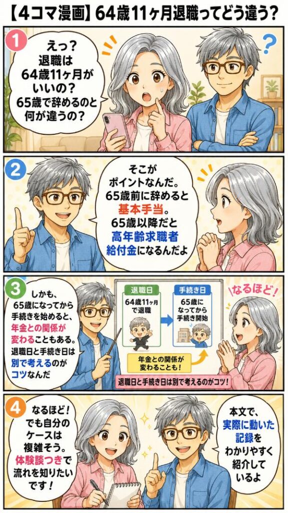 ４コマ漫画_退職のタイミングとポイント