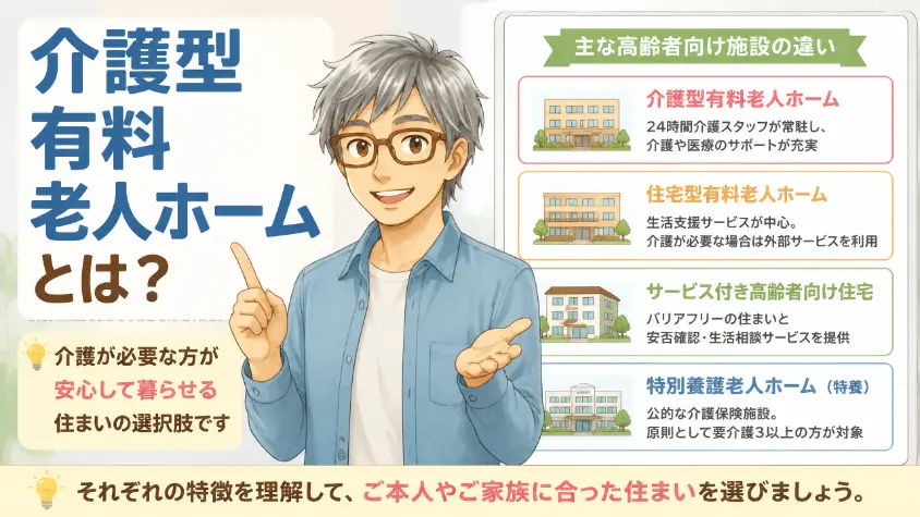 1. 介護型有料老人ホームとは何か｜他の施設タイプとの違い
