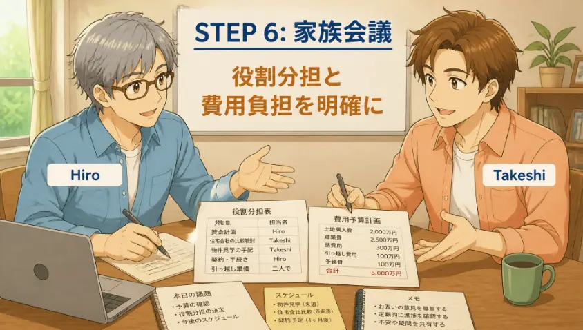 7. STEP6　家族会議で役割と費用を決める
