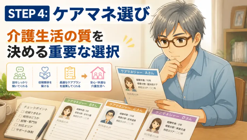 5. STEP4　ケアマネジャーを選ぶ